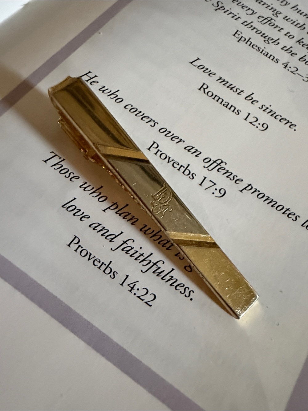Dior Gold Metal Hair Clip
